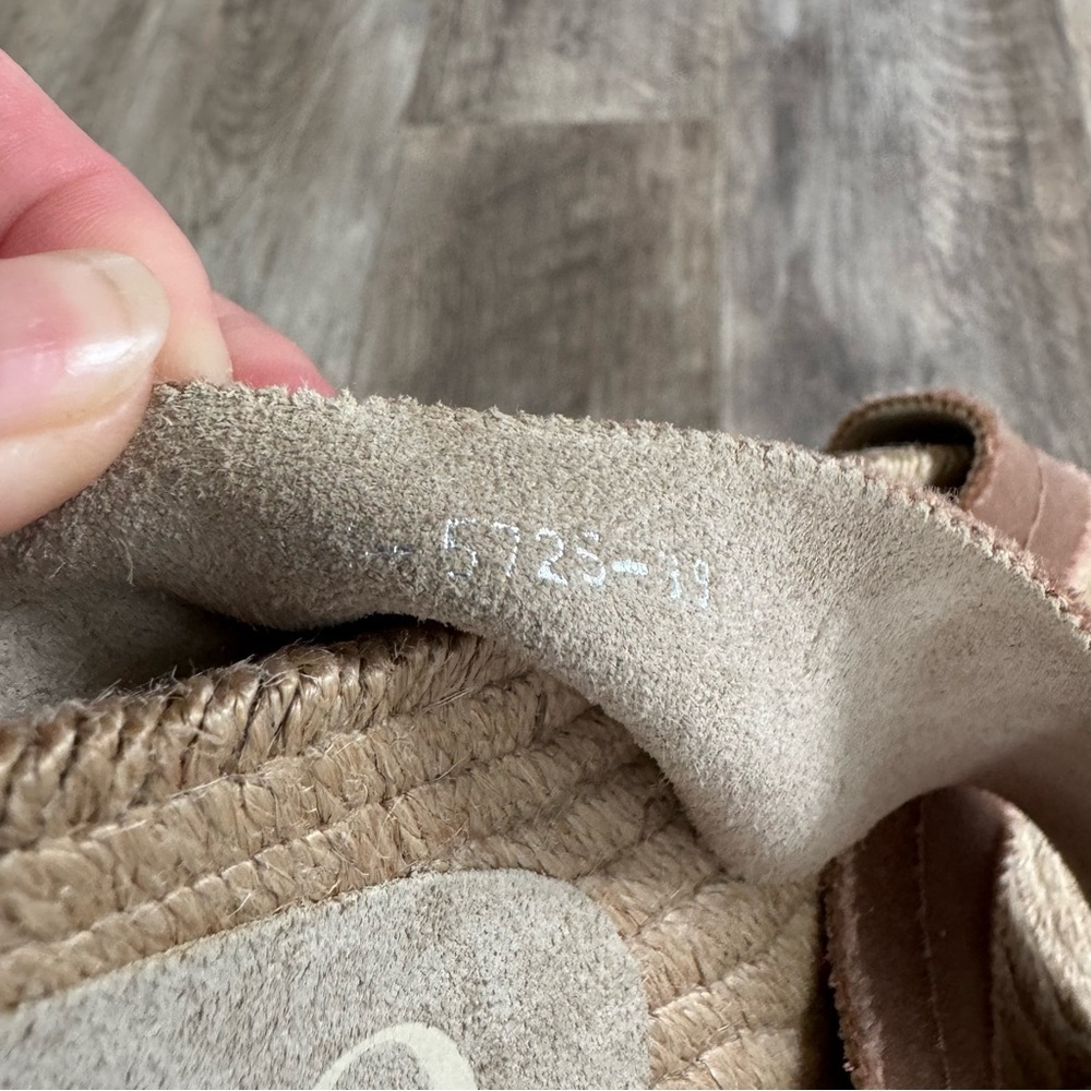 NWOT! Pedro Garcia Criss Cross Espadrille Sole Slide Sandals - Satin Blush - Picture 3 of 5